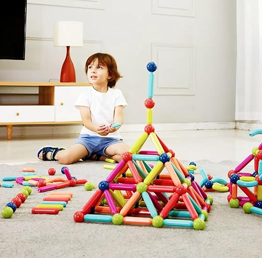 Magnetic Sticks Building Blocks for Kids – Educational STEM Learning Toy