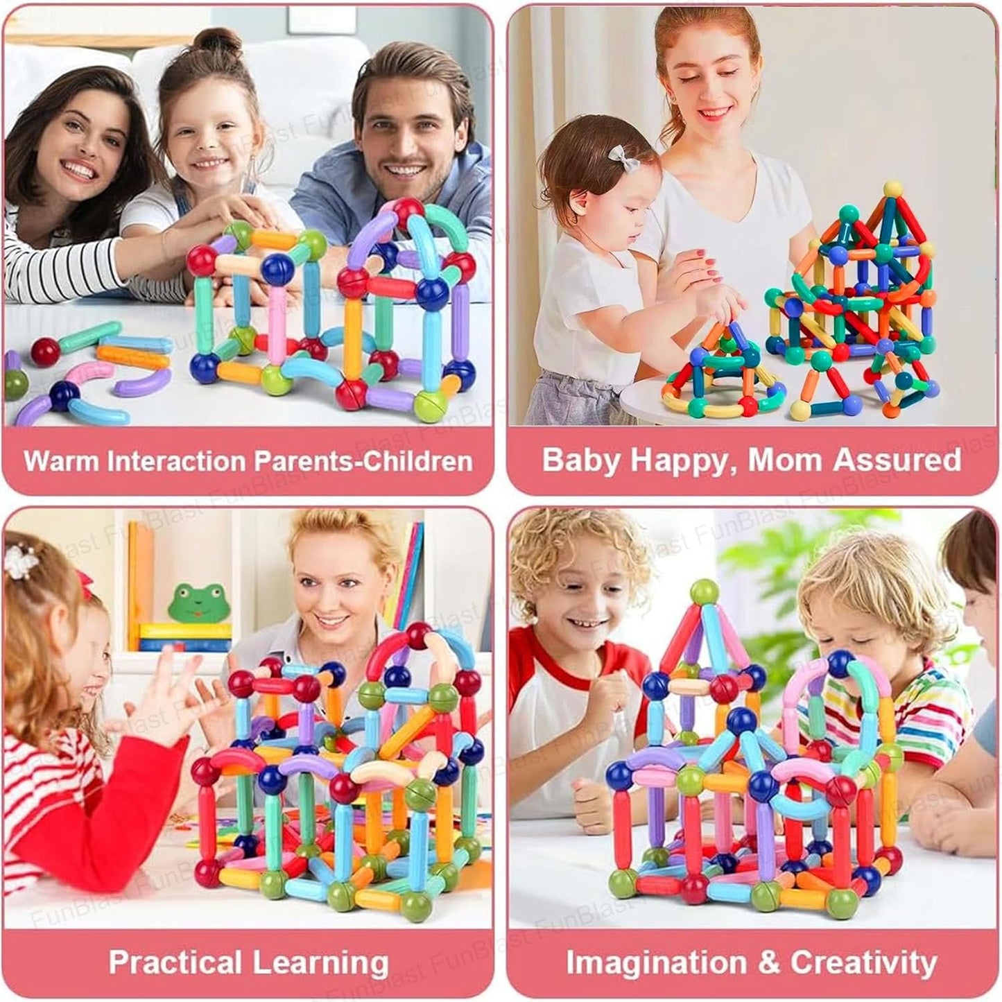 Magnetic Sticks Building Blocks for Kids – Educational STEM Learning Toy